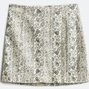 Free People Gray and Tan Embellished Mini Skirt